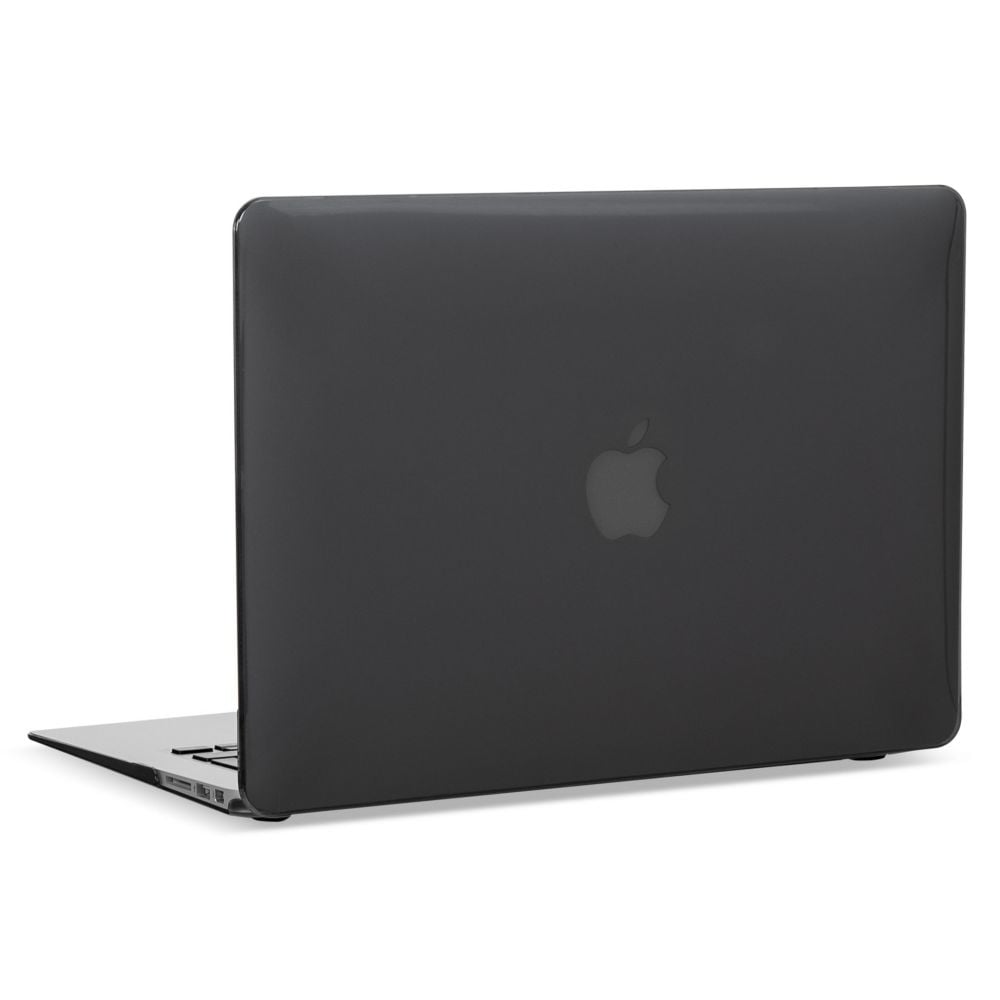 Carcasa de protectie pentru MacBook Air 13-inch A1369, A1466 - Negru Transparent Lucios