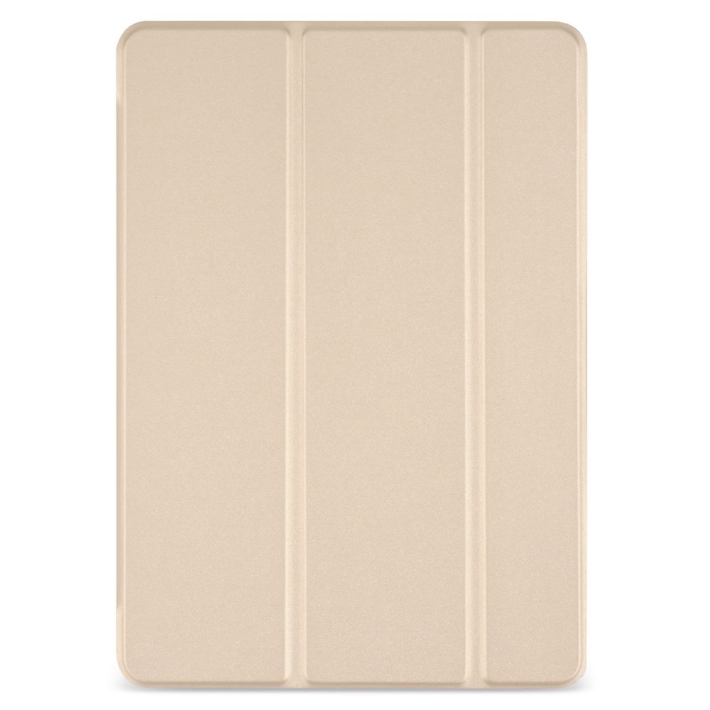 Husă magnetică cu spate transparent și colțuri întărite iPad 7 / 8 10.2 inch, Auriu